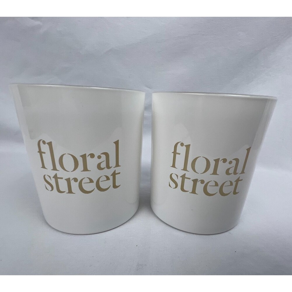 FLORAL STREET Covent Garden Tuberose Scented Candles SET of 2 Vegan Discontinued